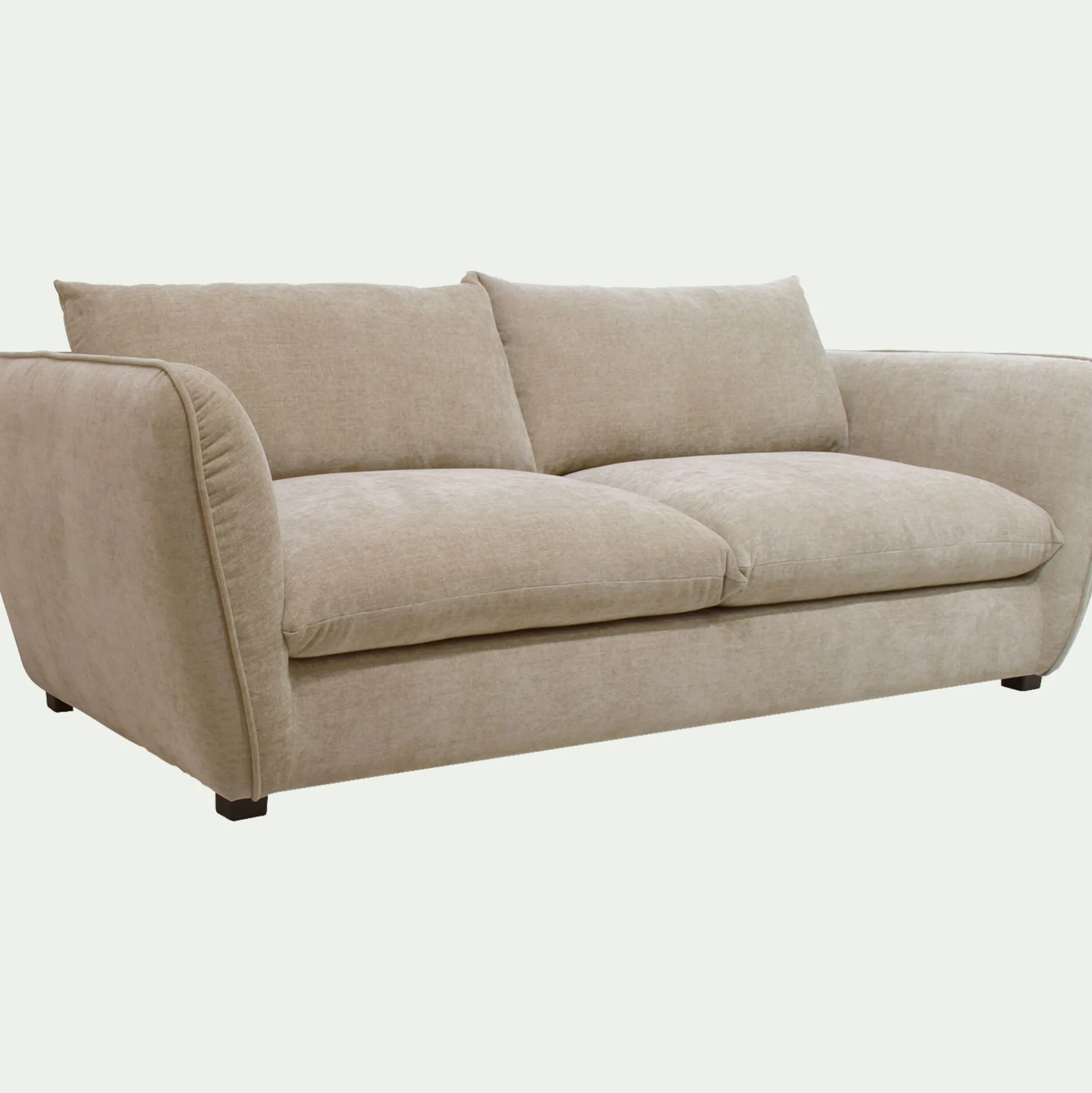 Canapé 4 places fixe en tissu Nature - beige