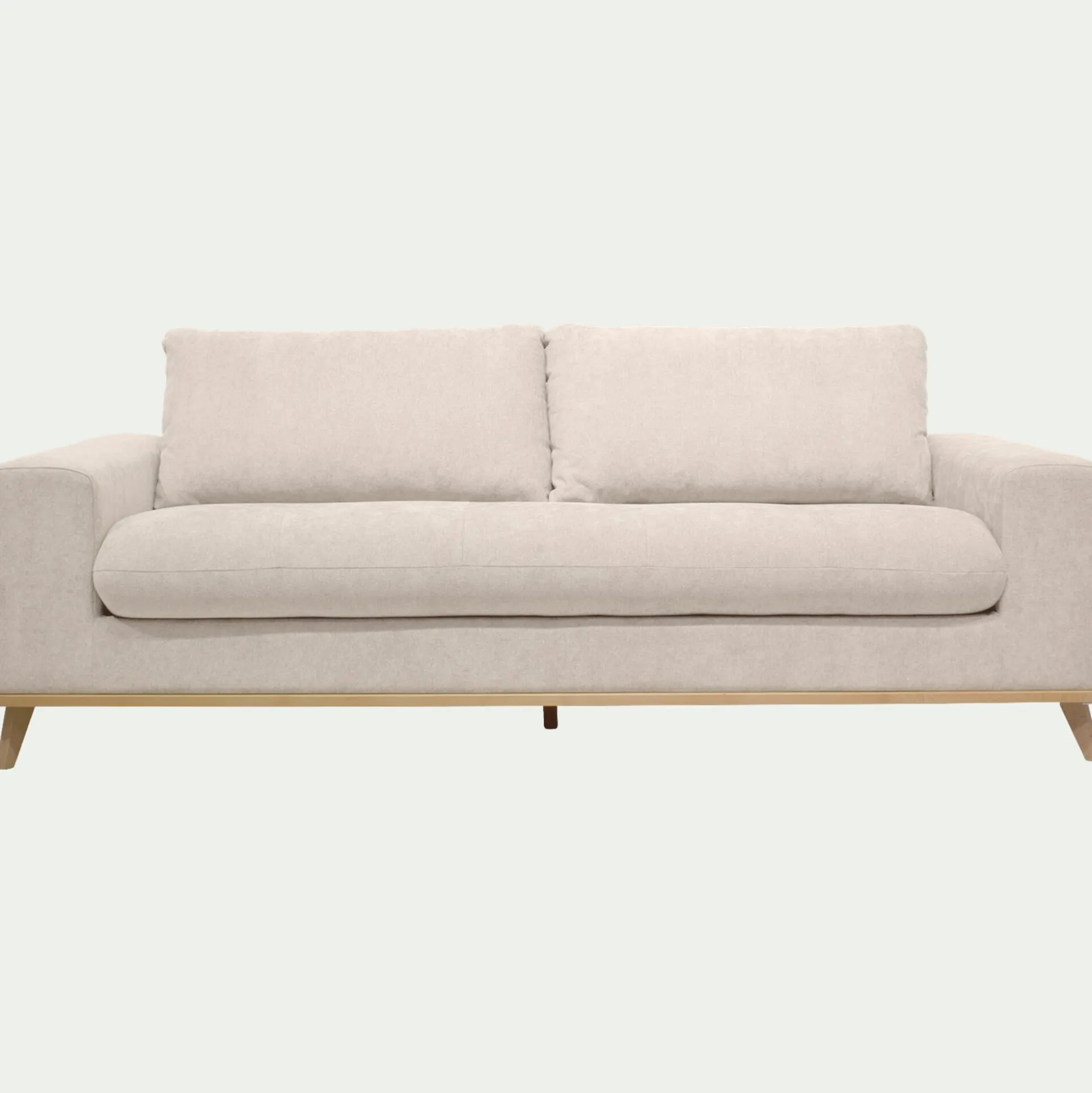 Canapé 4 places fixe en tissu Storm - beige roucas