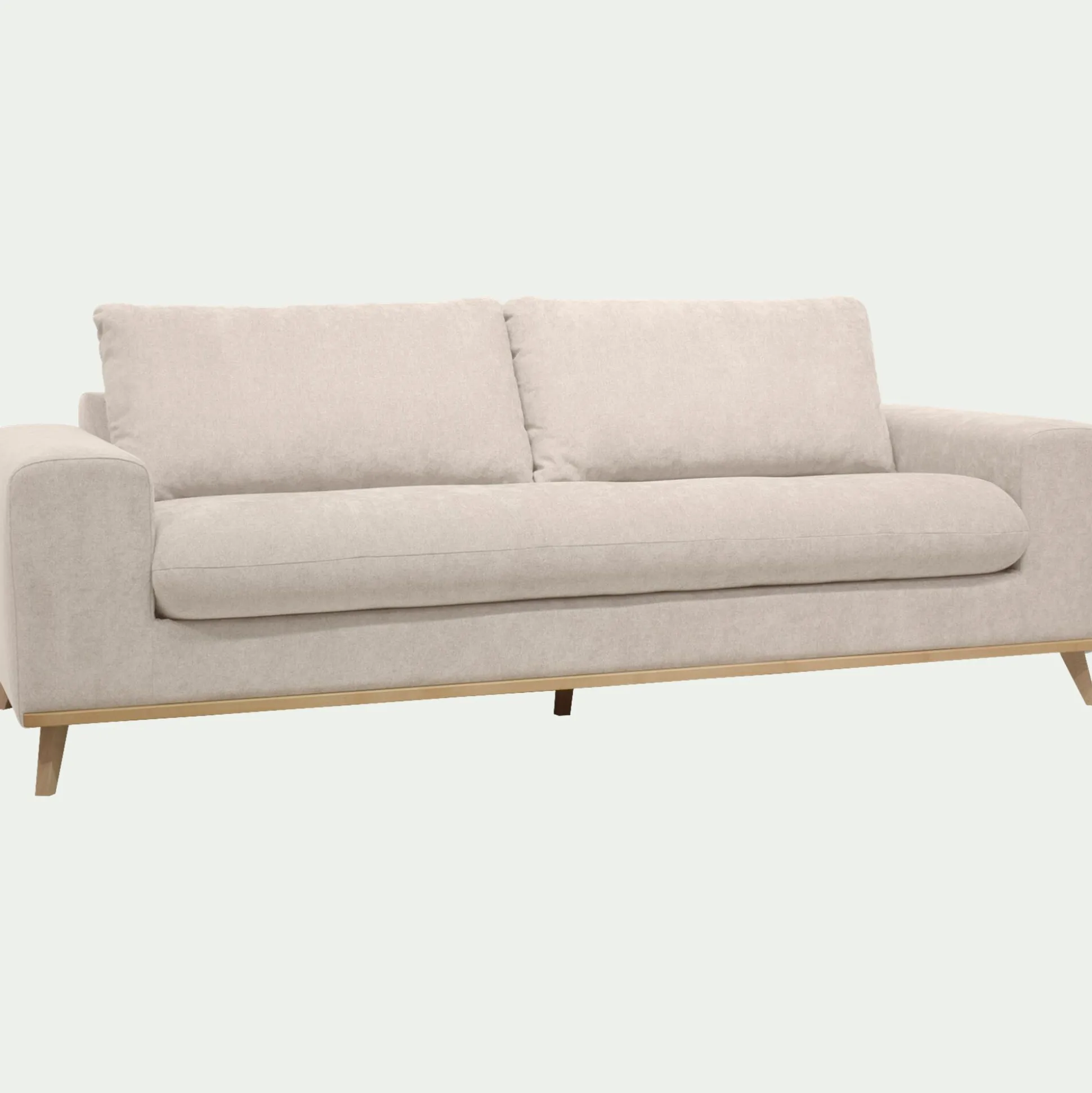 Canapé 4 places fixe en tissu Storm - beige roucas