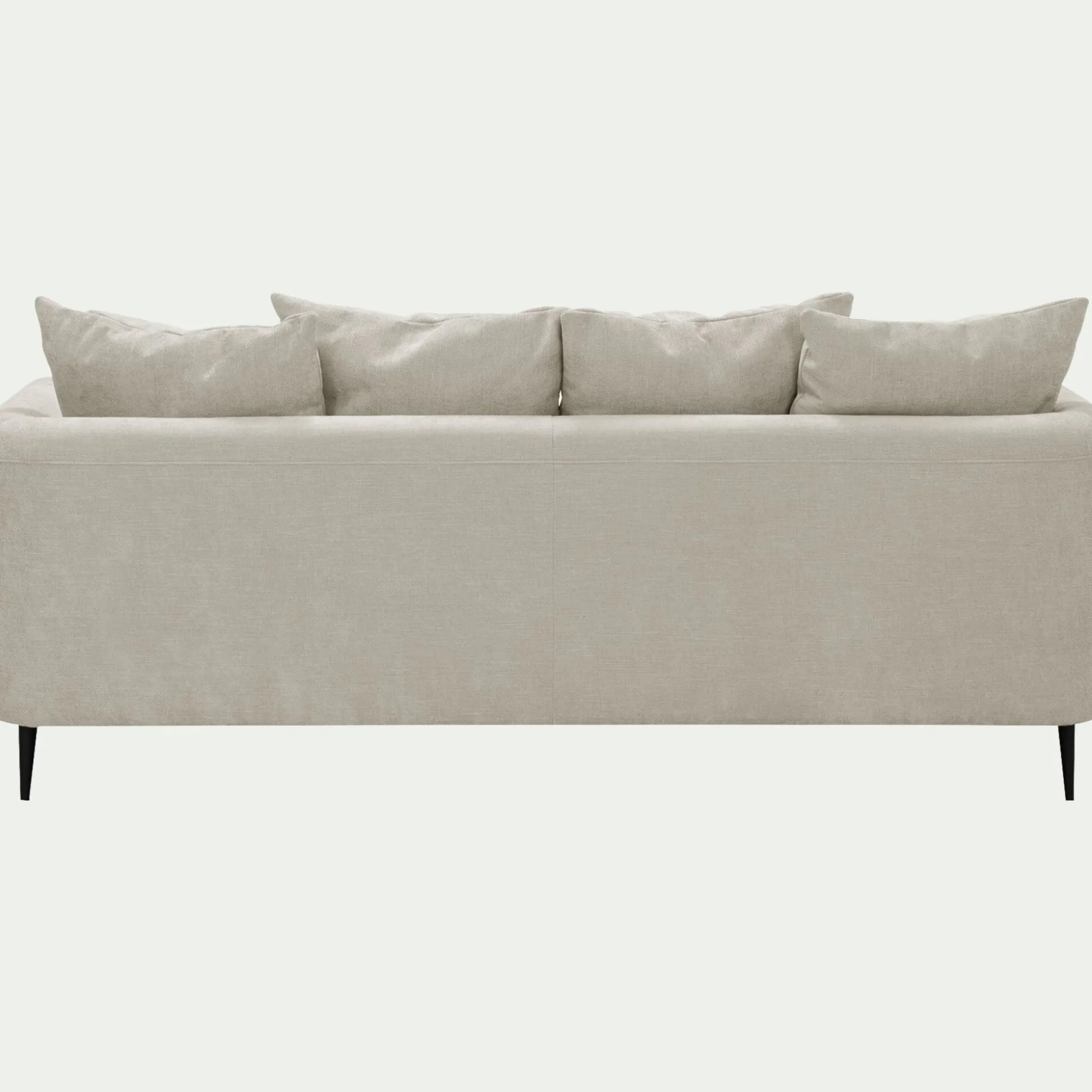 Canapé 3 places fixe gauche en tissu Cannes - beige roucas