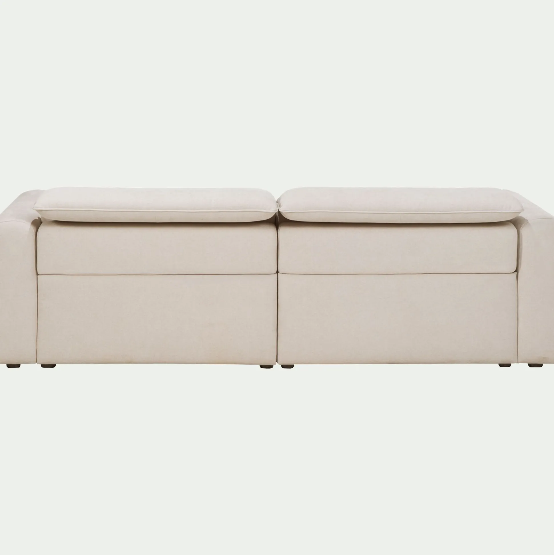Canapé 3 places 2 relax en tissu - beige roucas