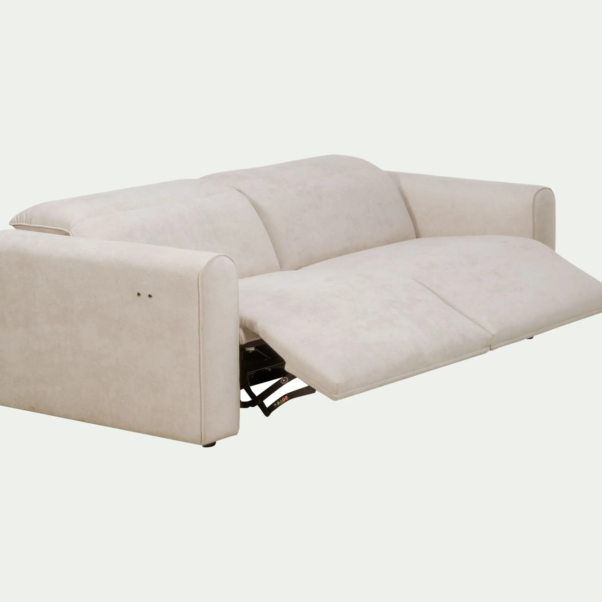 Canapé 3 places 2 relax en tissu - beige roucas