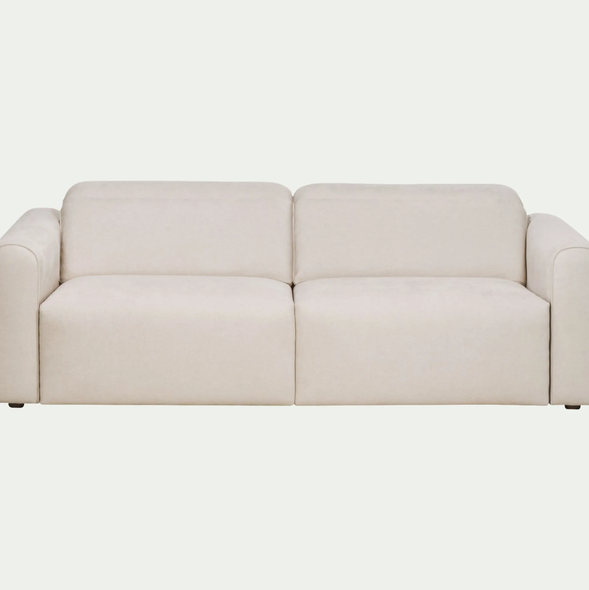 Canapé 3 places relax gauche en tissu - beige roucas