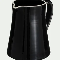 Carafe avec anse en grès 2L - noir