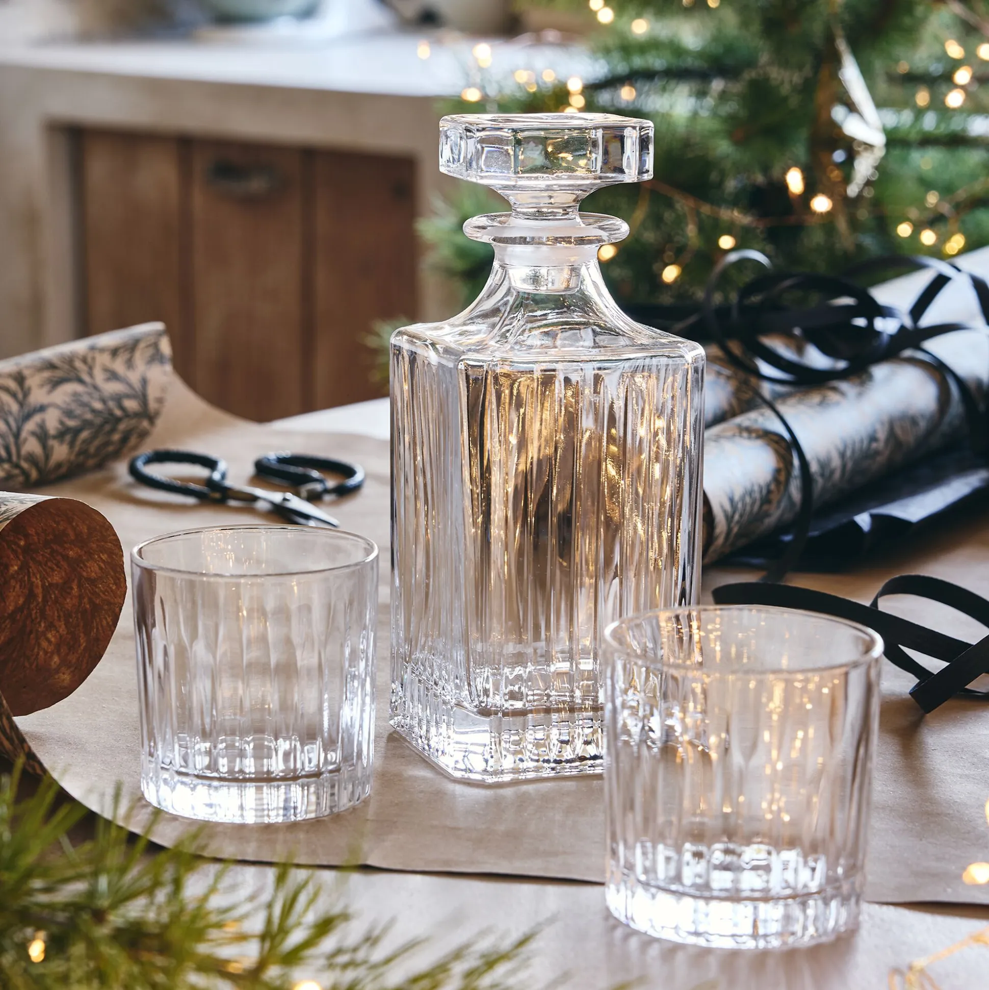 Carafe à whisky en cristal 75cl - transparent