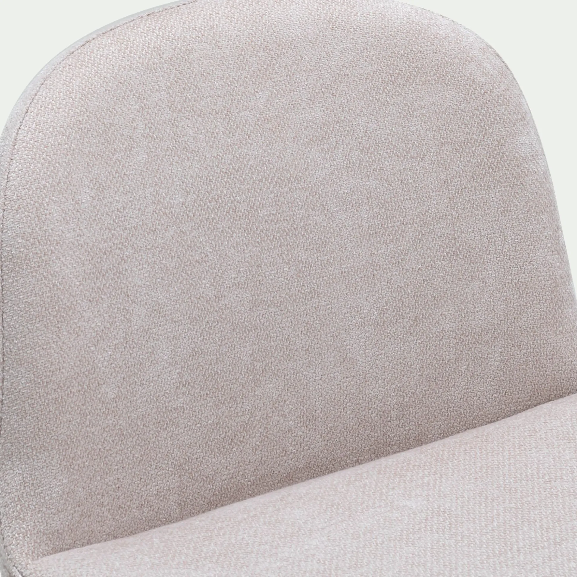 Chaise de bar en tissu et frêne H66cm - beige