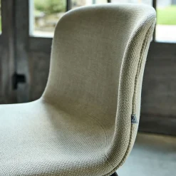 Chaise de bar en tissu H66cm - beige