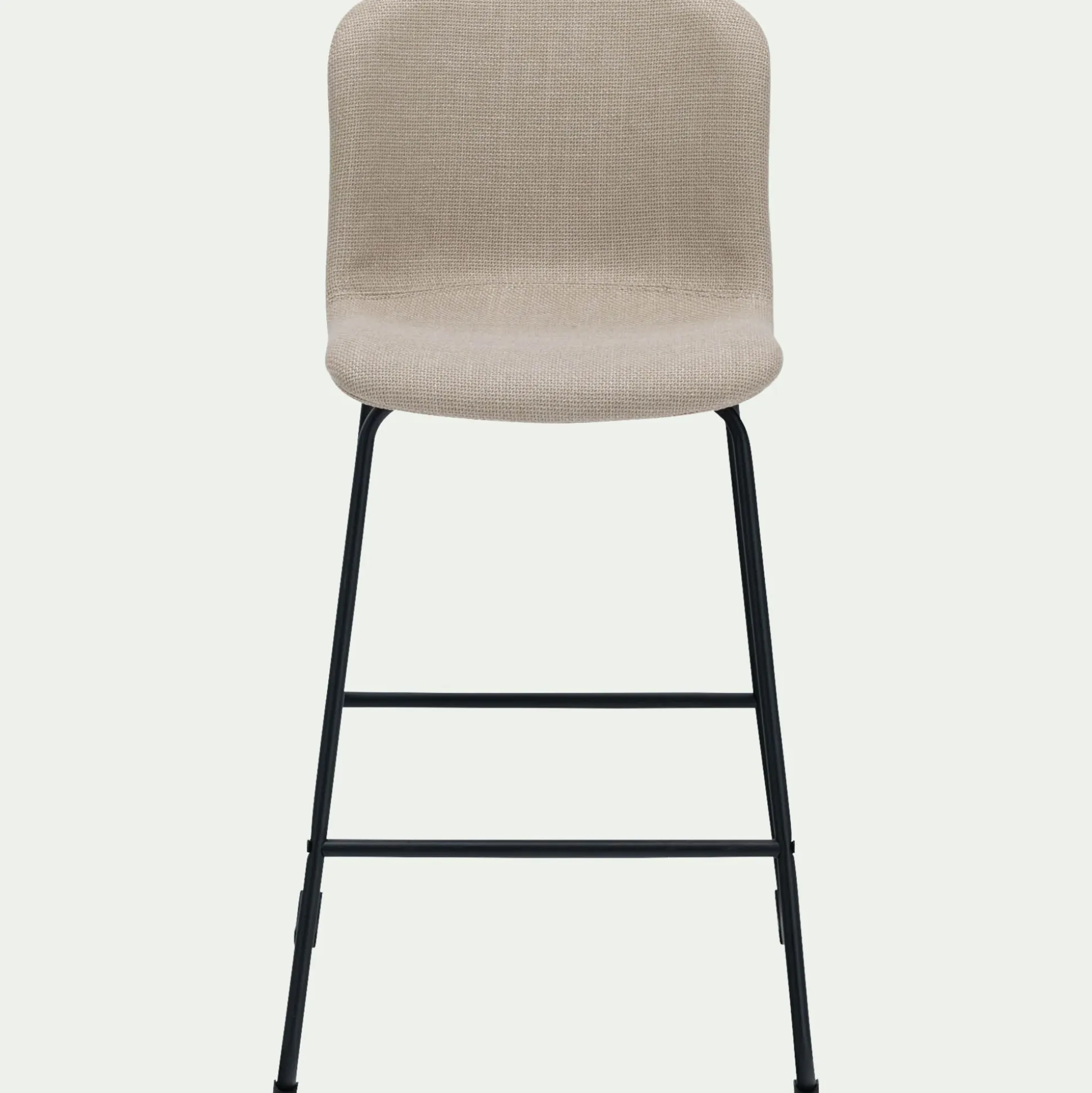 Chaise de bar en tissu H66cm - beige