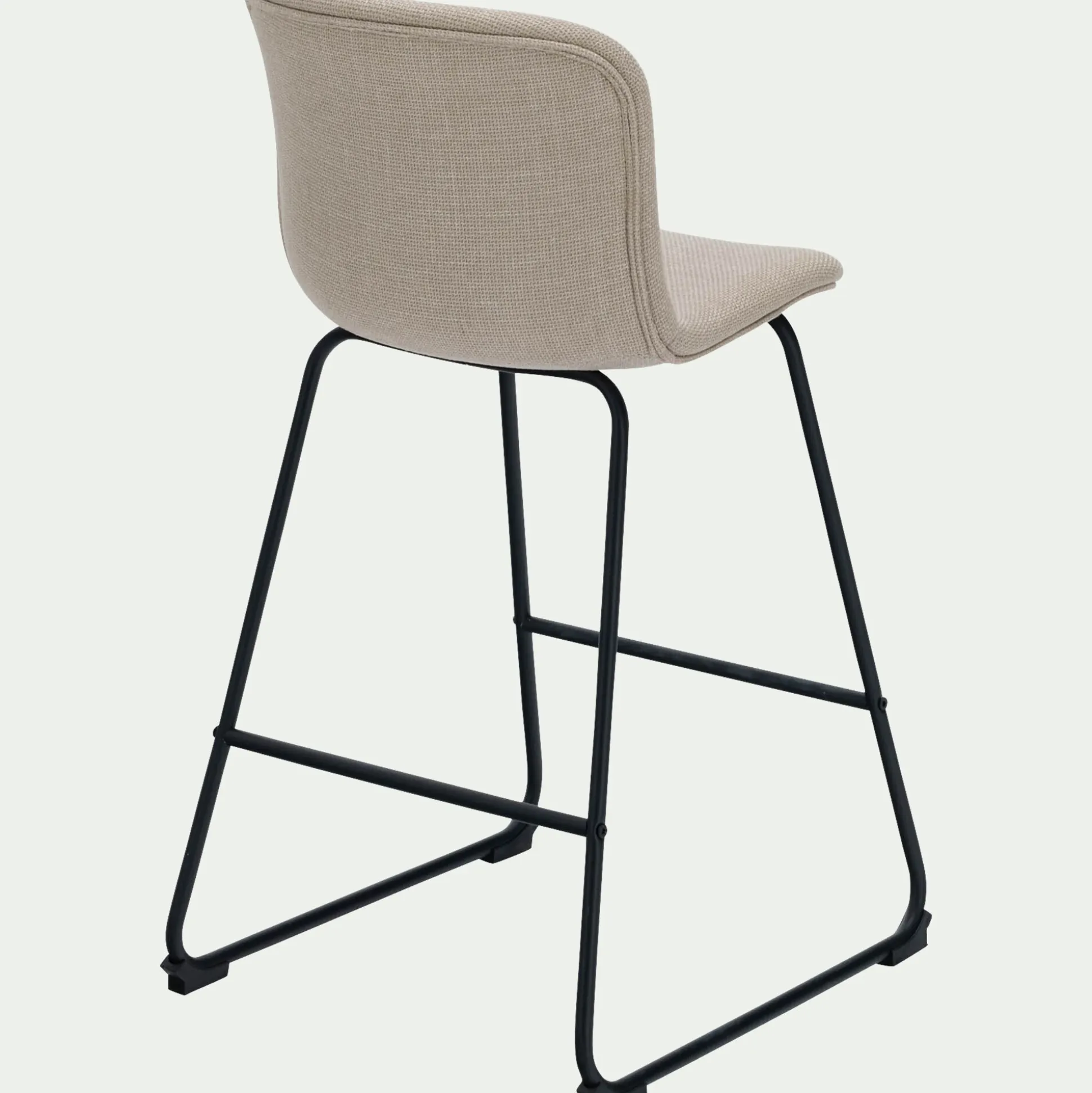Chaise de bar en tissu H66cm - beige