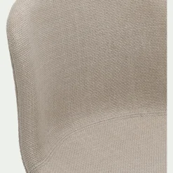 Chaise de bar en tissu H66cm - beige