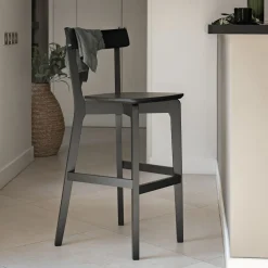 Chaise de bar H75cm - noir