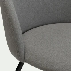 Chaise de bureau en tissu - gris vésuve