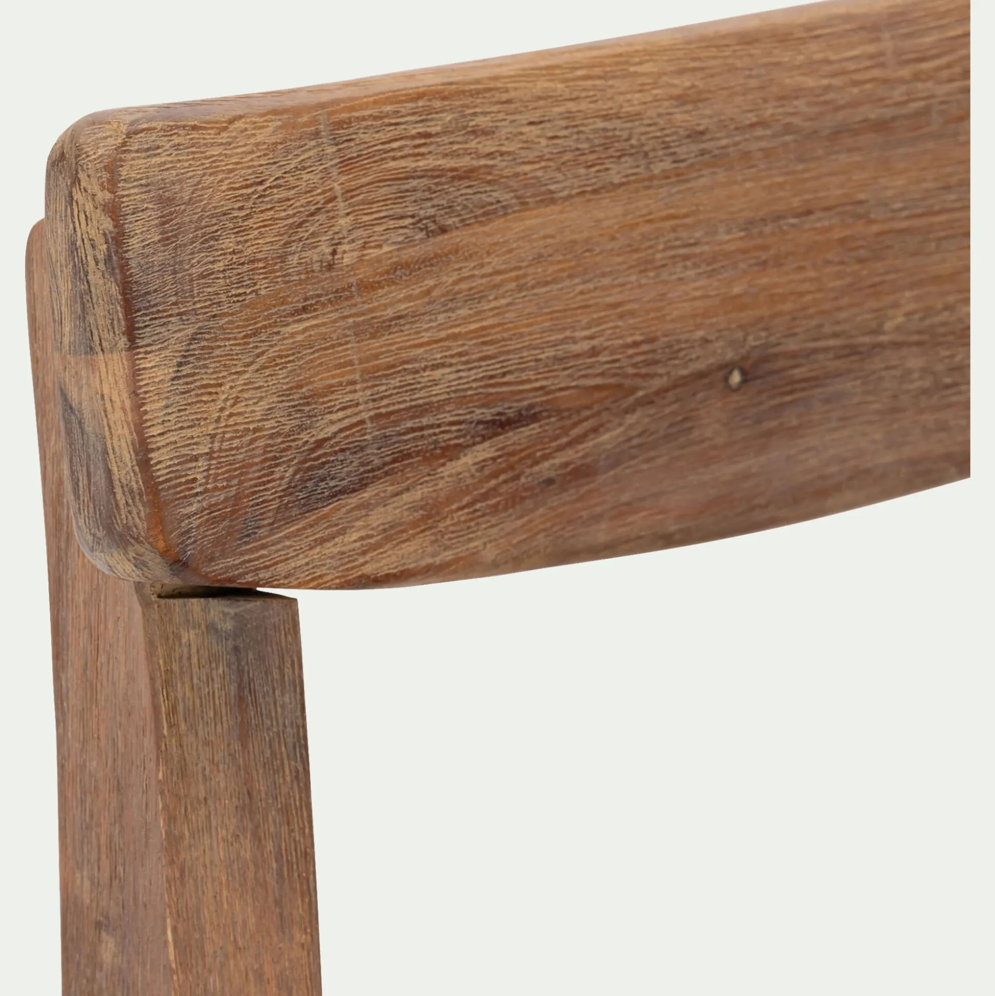 Chaise de jardin en acacia et assise en corde - bois foncé