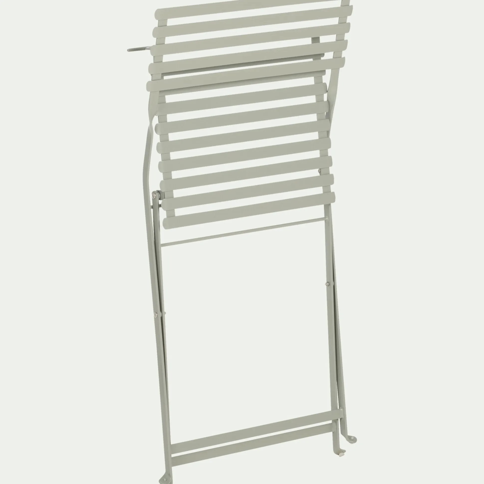 Chaise de jardin pliante en acier - vert olivier