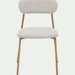 Chaise de repas en tissu - beige