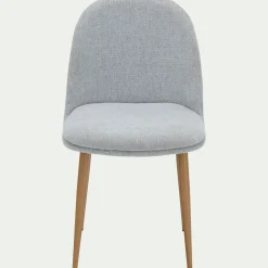 Chaise de repas en tissu - gris clair