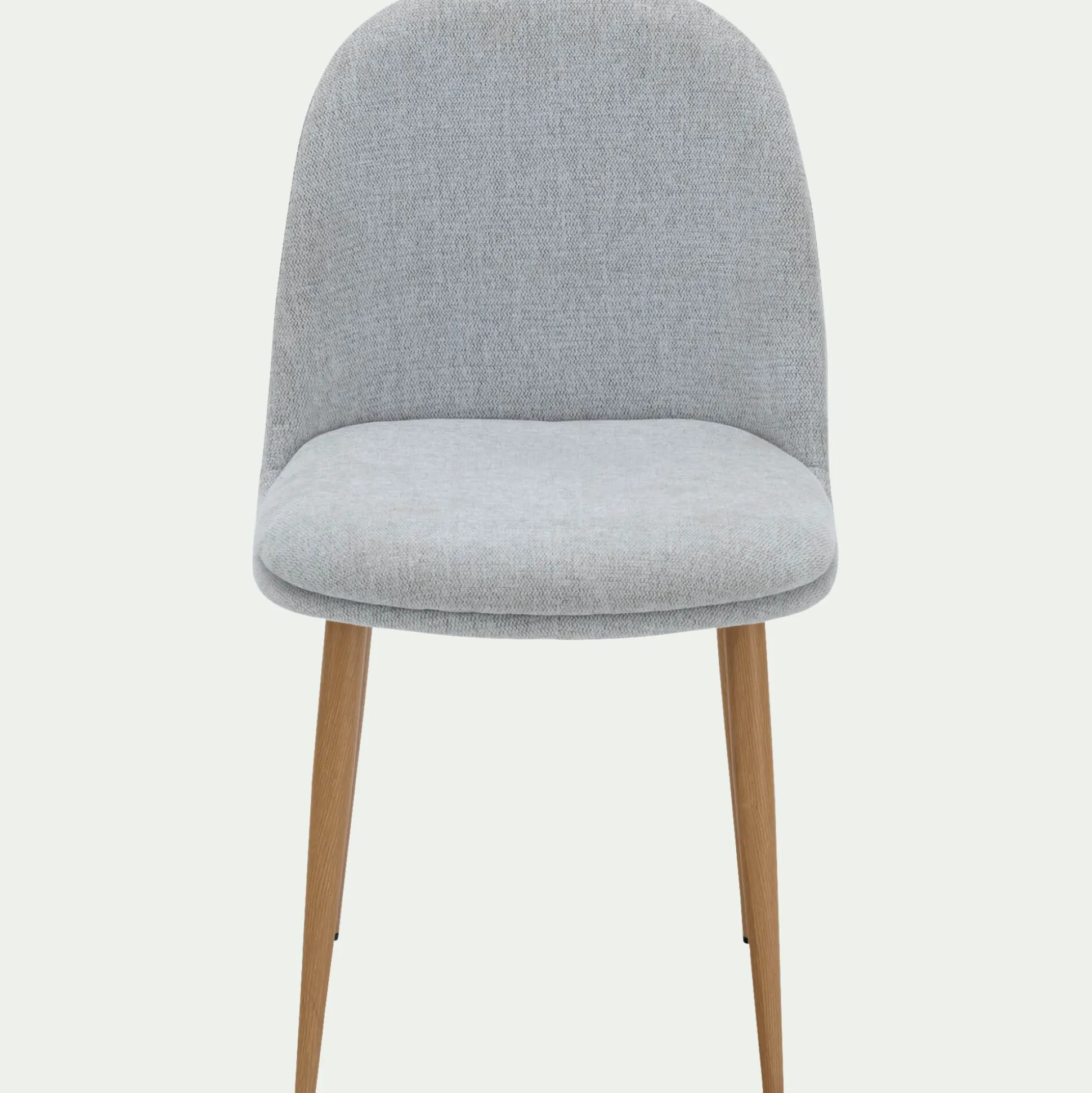 Chaise de repas en tissu - gris clair