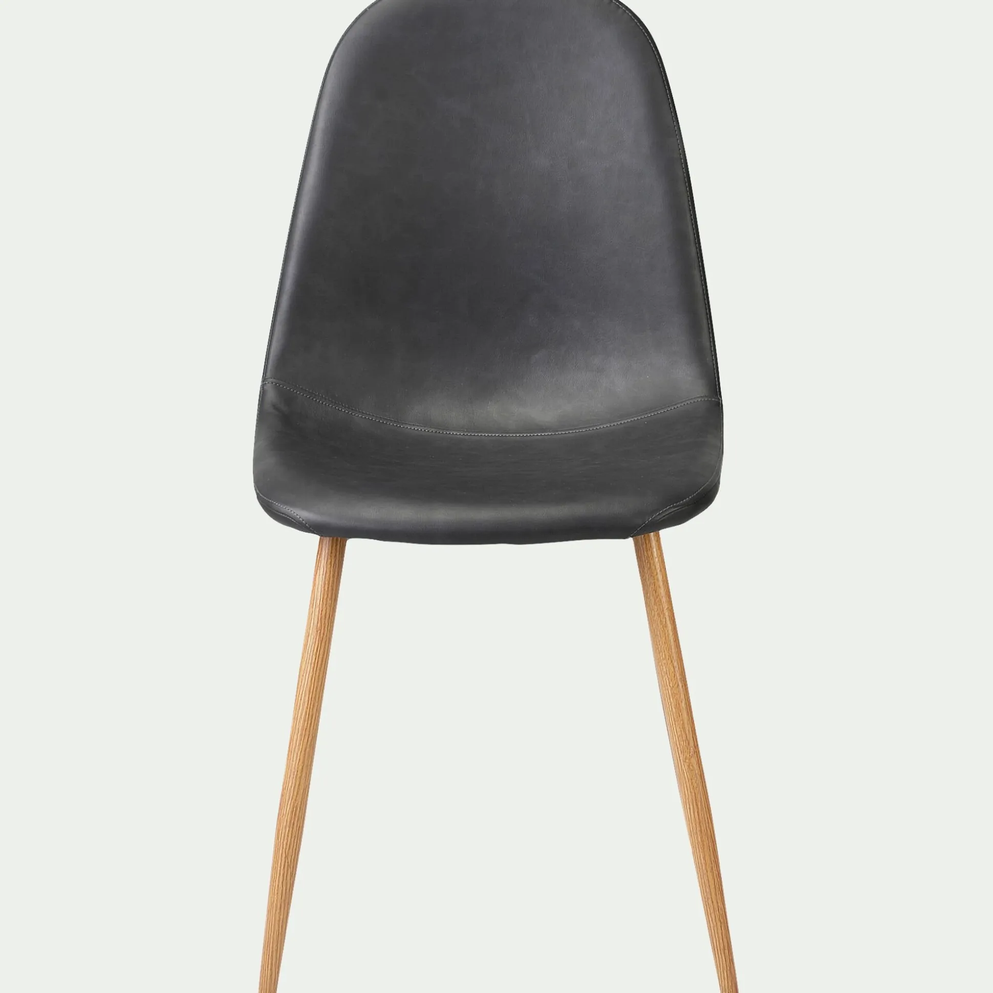 Chaise en acier et simili - noir