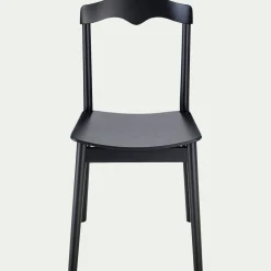 Chaise en bois de hêtre massif - noir