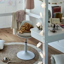Chaise enfant dactylo en plastique - gris