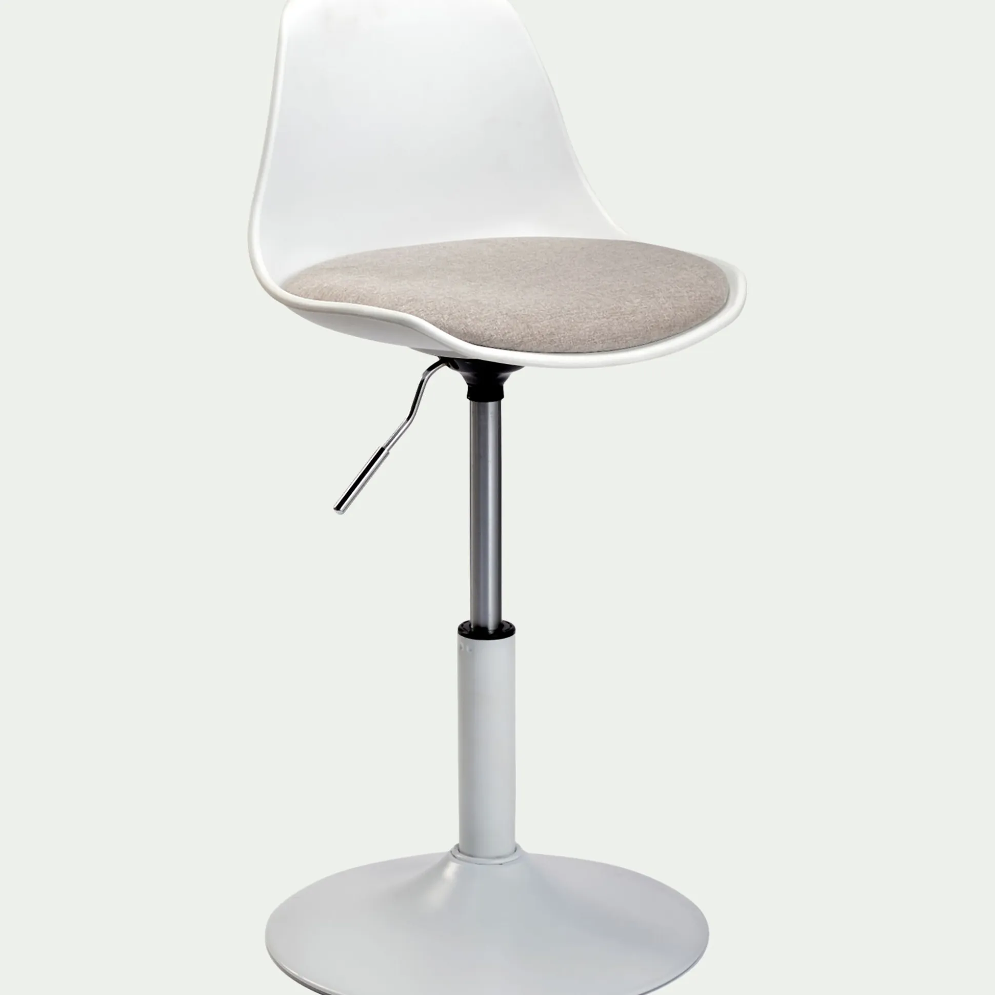 Chaise enfant dactylo en plastique - gris