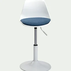 Chaise enfant dactylo en plastique - bleu