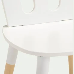 Chaise enfant en bois - blanc