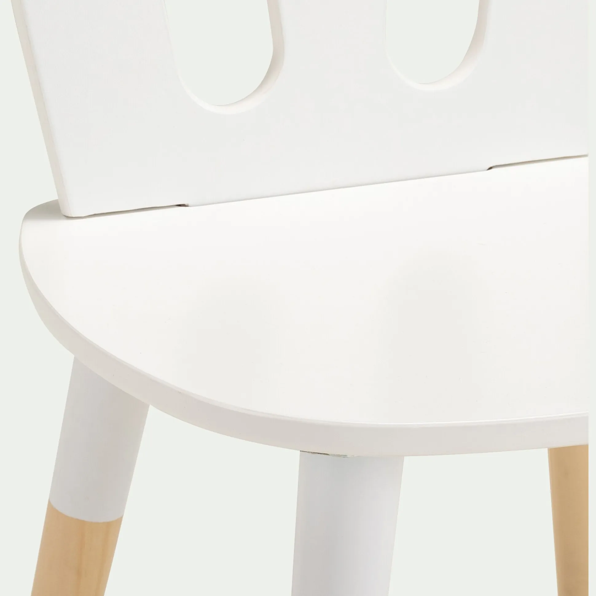 Chaise enfant en bois - blanc