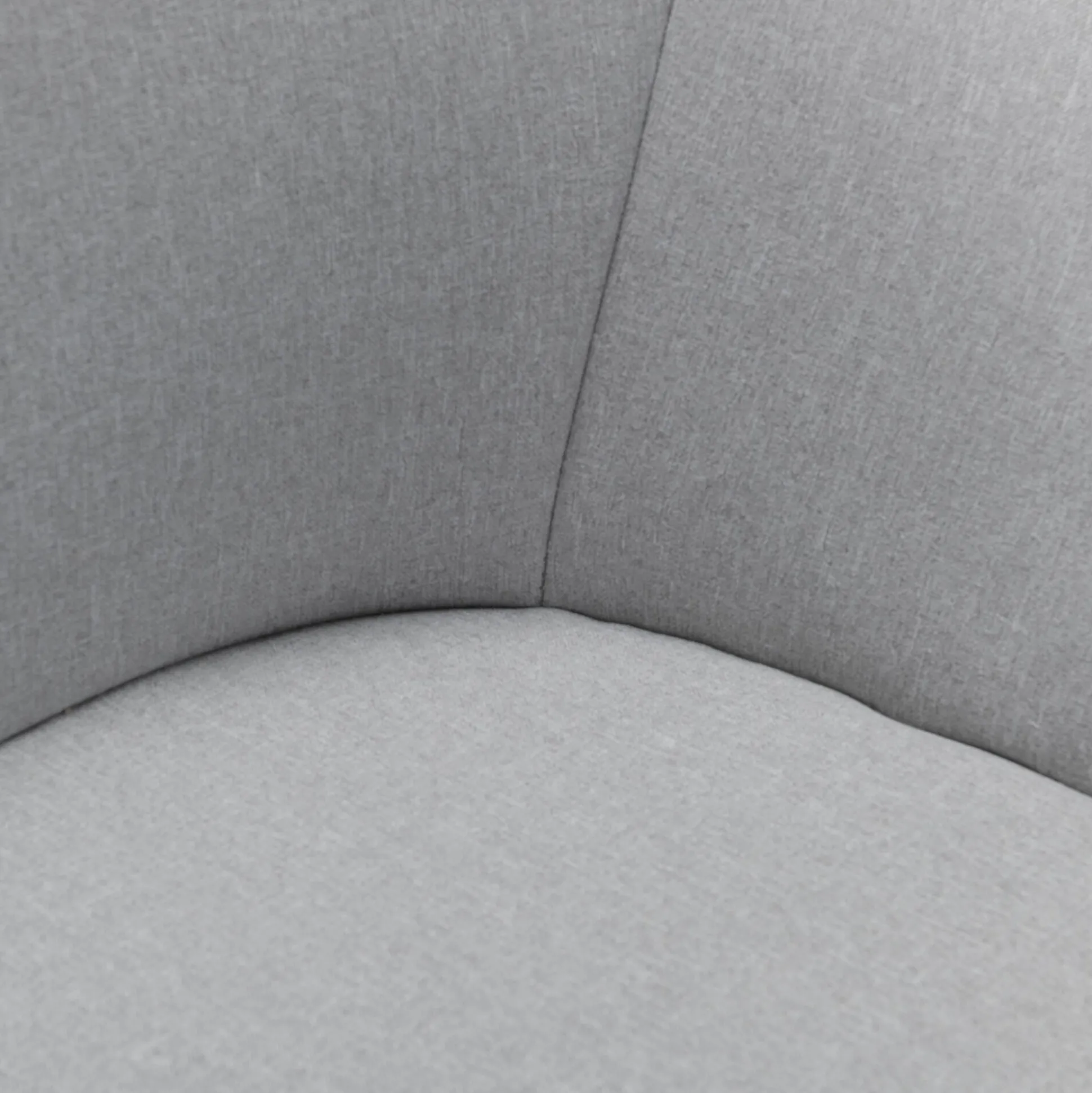 Chaise en tissu avec accoudoirs et piétement naturel - gris borie