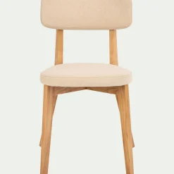Chaise en tissu - blanc nougat