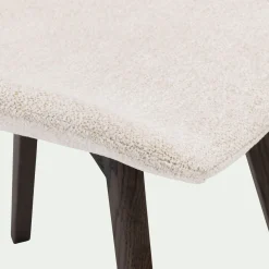 Chaise en tissu sans accoudoirs - beige