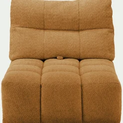 Chauffeuse avance - recule en tissu campo - jaune argan