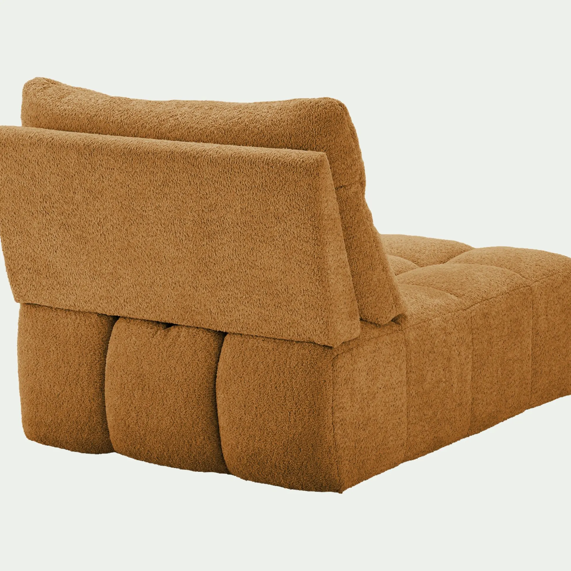Chauffeuse avance - recule en tissu campo - jaune argan