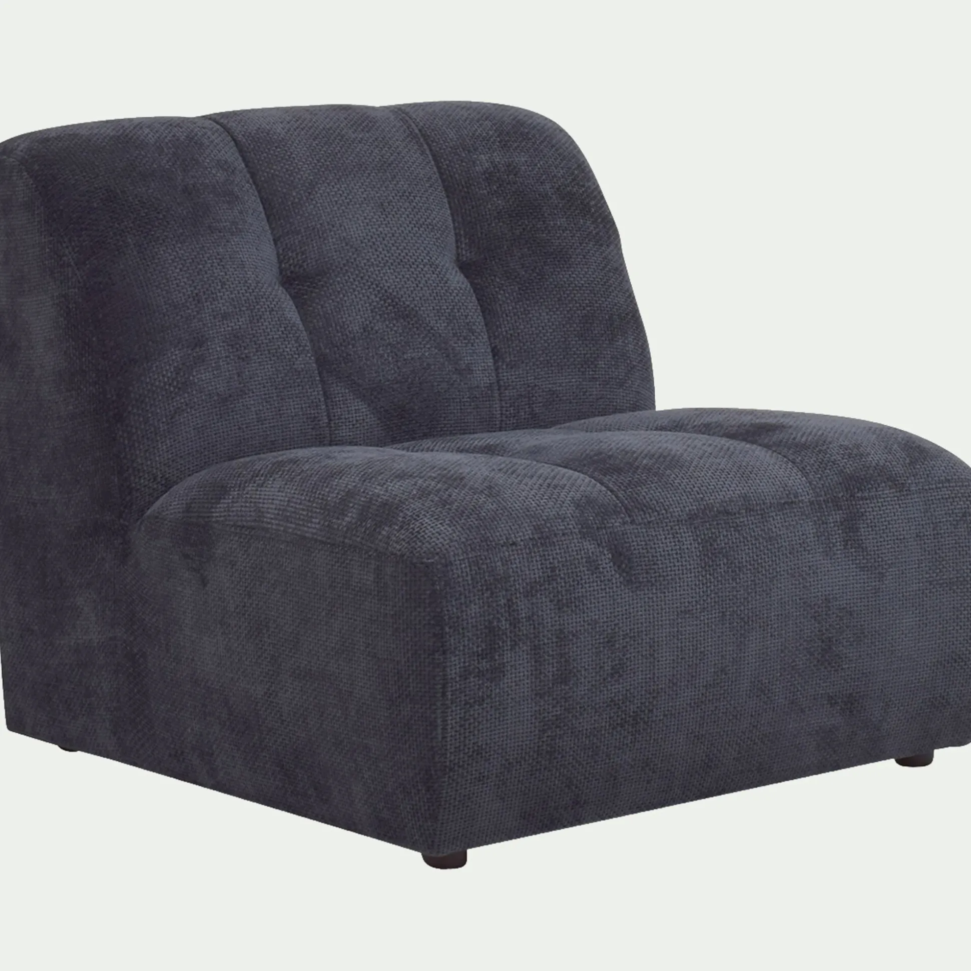 Chauffeuse en tissu Eden - bleu marine