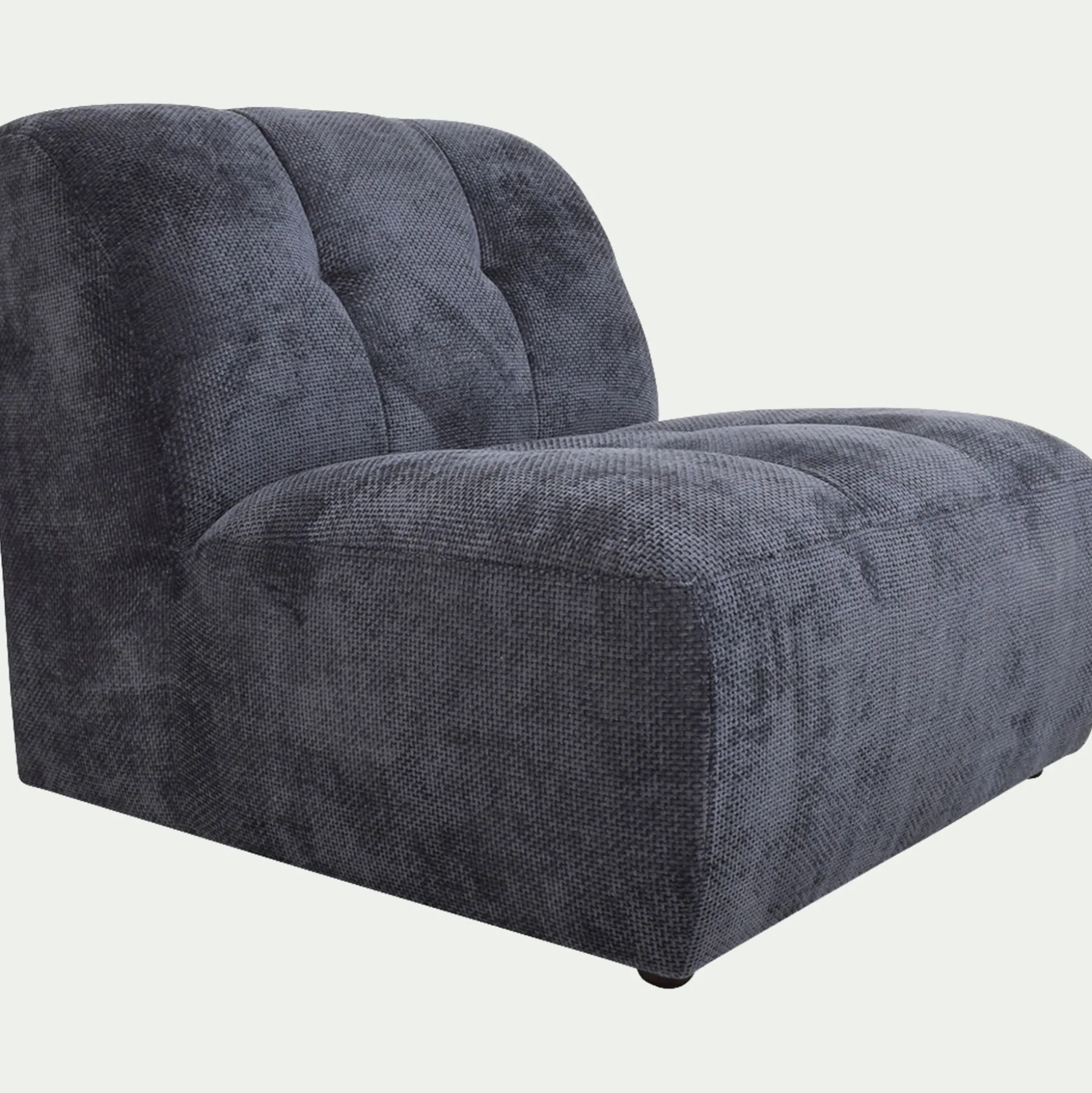 Chauffeuse en tissu Eden - bleu marine