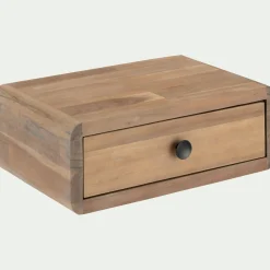 Chevet suspendu en acacia L45xl25xH16cm - bois clair