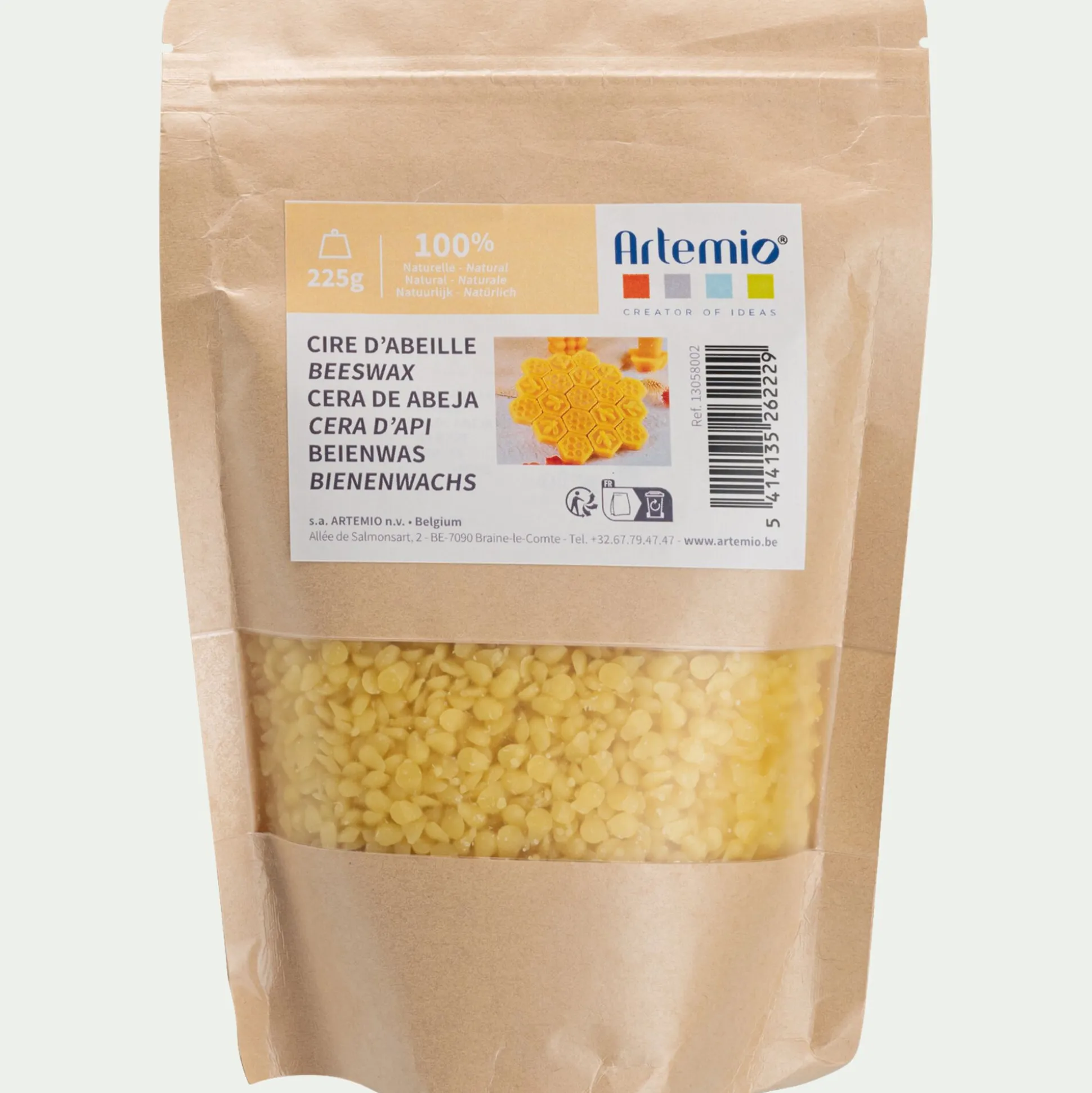 Cire d'abeille 225g - naturel
