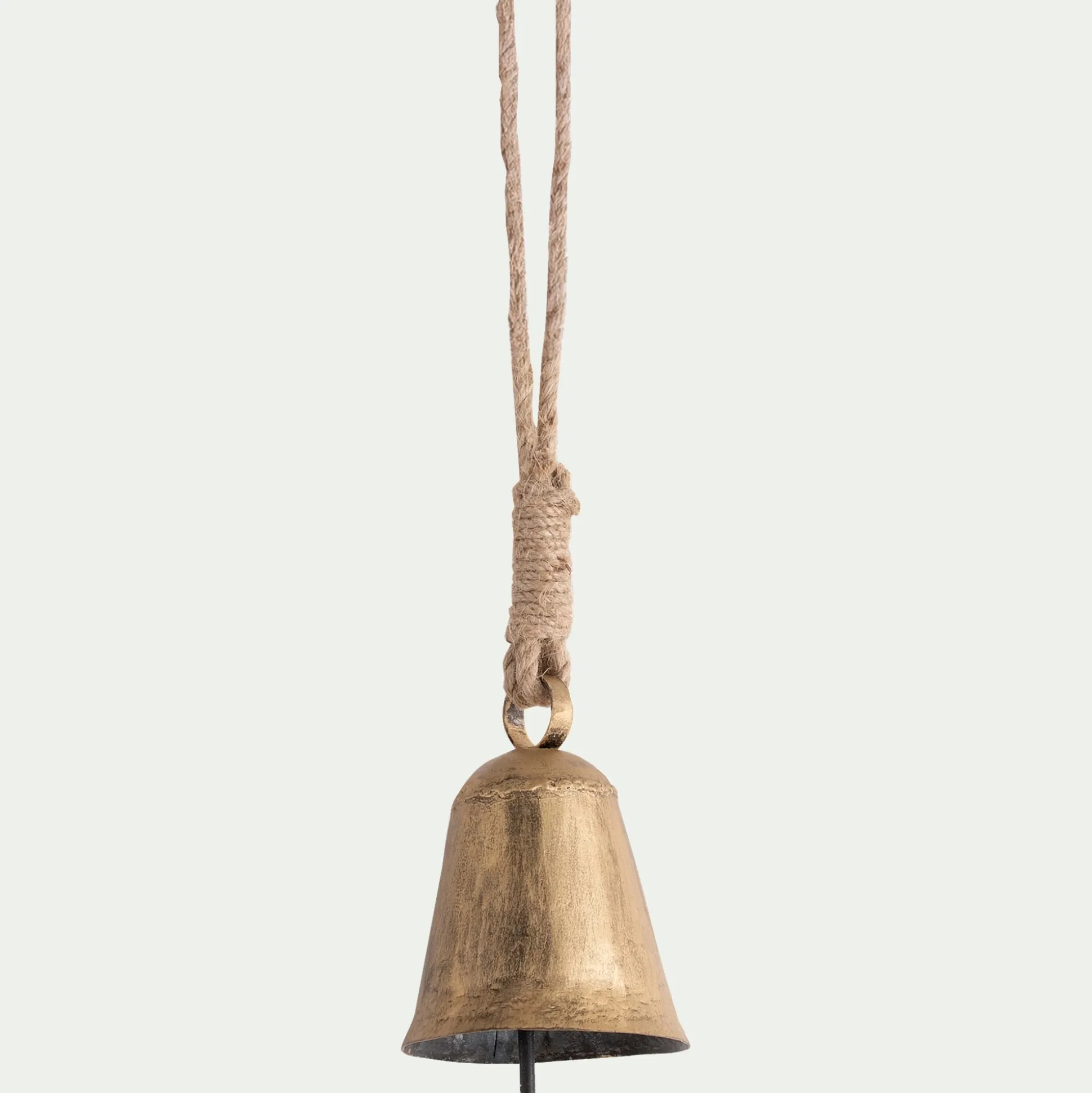 Cloche à suspendre en fer H11,5cm - doré