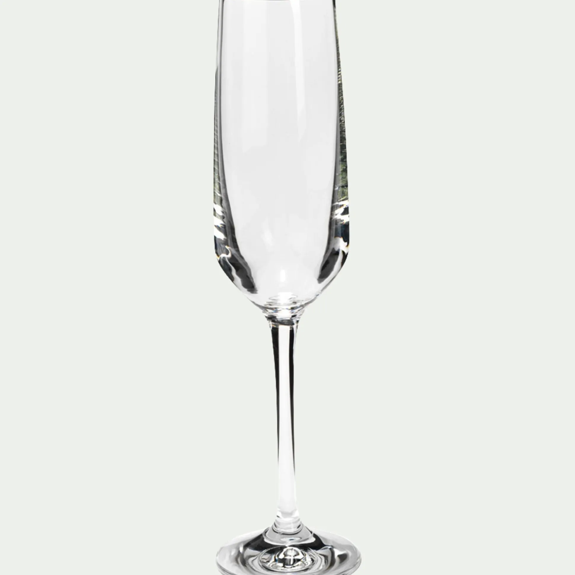 Coffret de 6 flûtes à champagne en cristallin 18cl - transparent