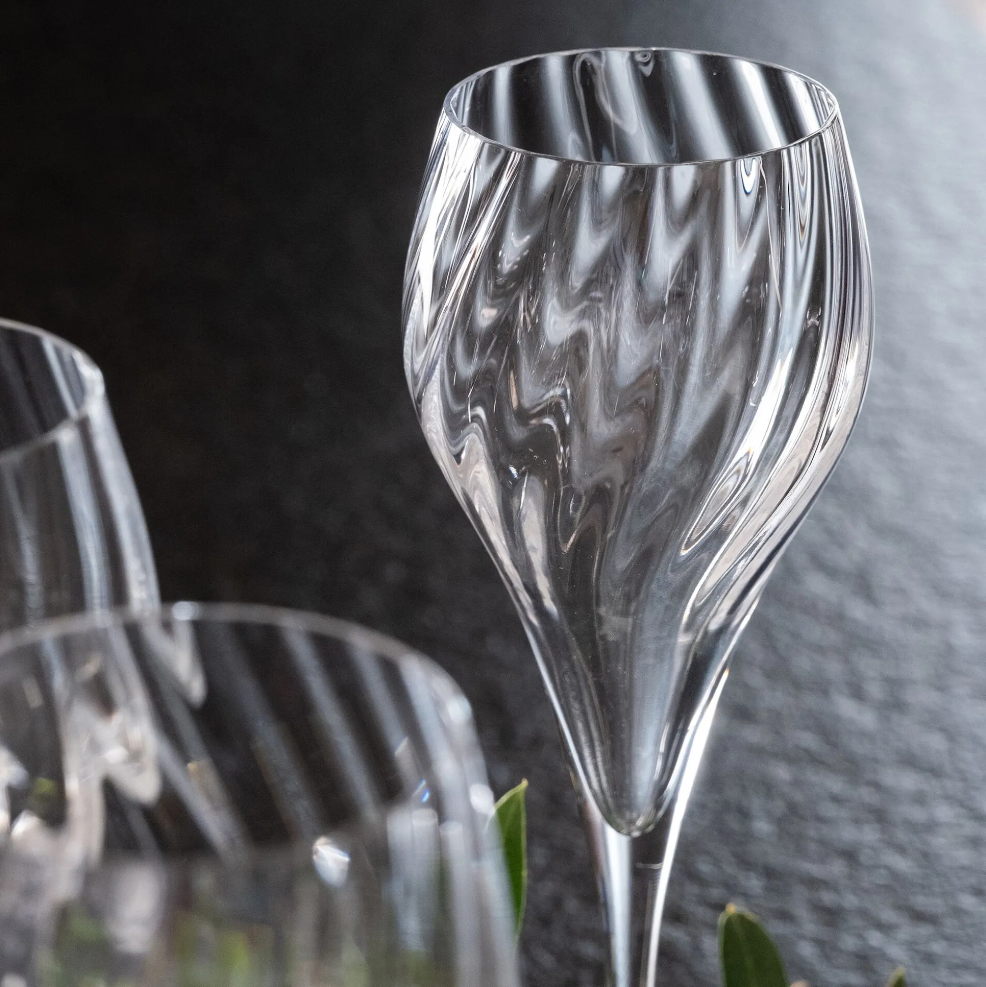Coffret de 6 flûtes à champagne en cristallin 16cl - transparent