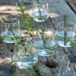 Coffret de 6 gobelets en verre 37cl - transparent