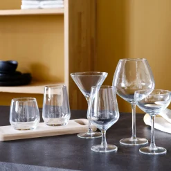 Coffret de 6 gobelets en verre 37cl - transparent