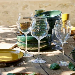 Coffret de 6 verres à pied en cristallin 40cl - transparent
