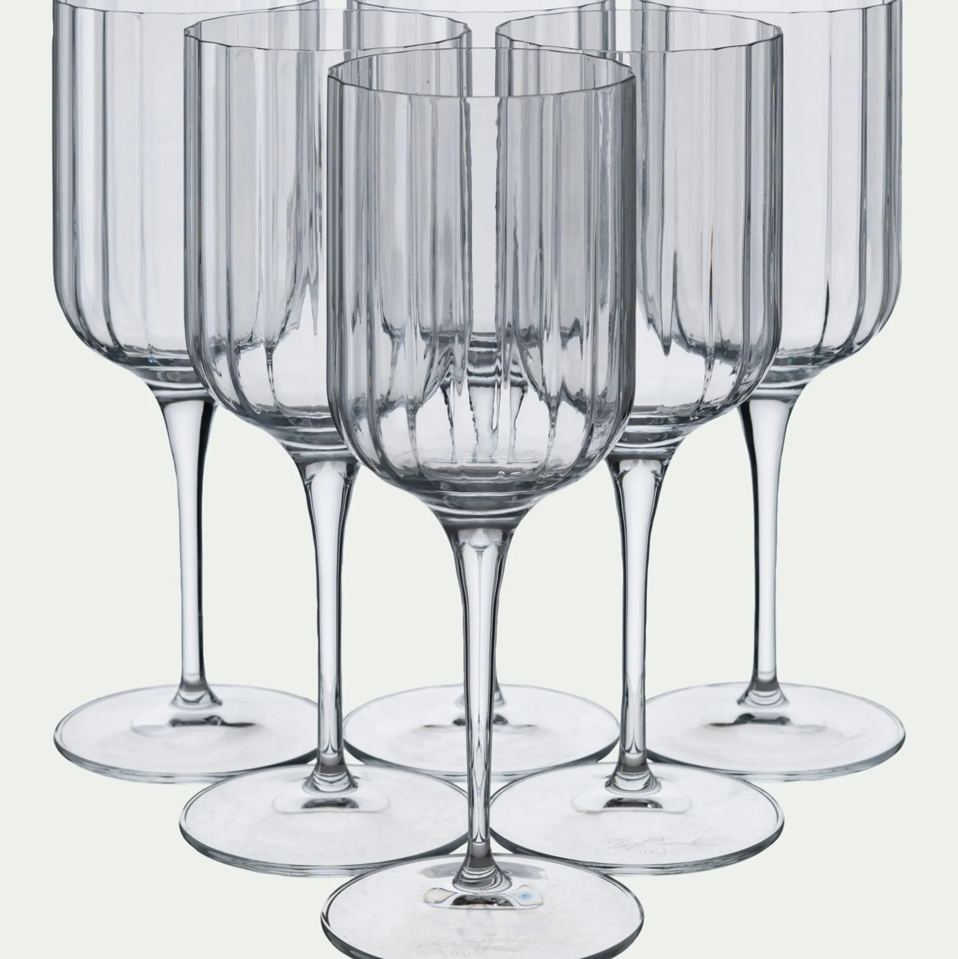 Coffret de 4 verres à pied en cristallin 40cl - transparent