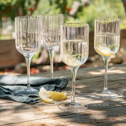 Coffret de 4 verres à pied tulipe en cristallin 28cl - transparent