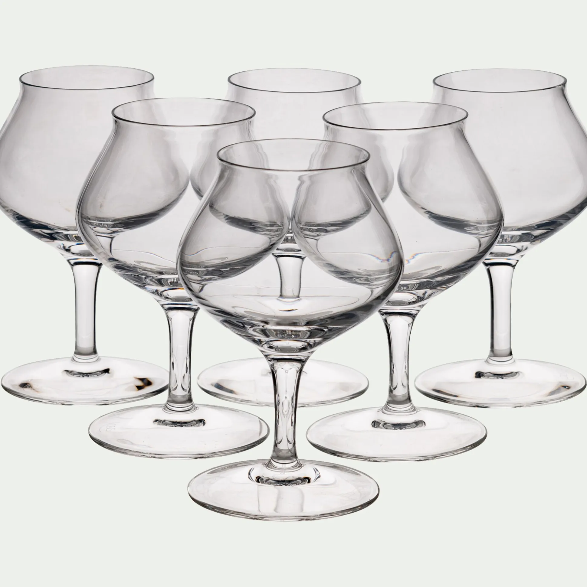 Coffret de 6 verres à rhum en cristallin 17cl - transparent