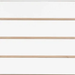 Commode module 4 tiroirs en bois effet chêne H94XL94cm - blanc