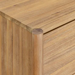 Commode 3 tiroirs en bois d'acacia massif - bois clair