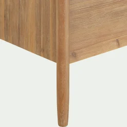 Commode 3 tiroirs en bois d'acacia massif - bois clair