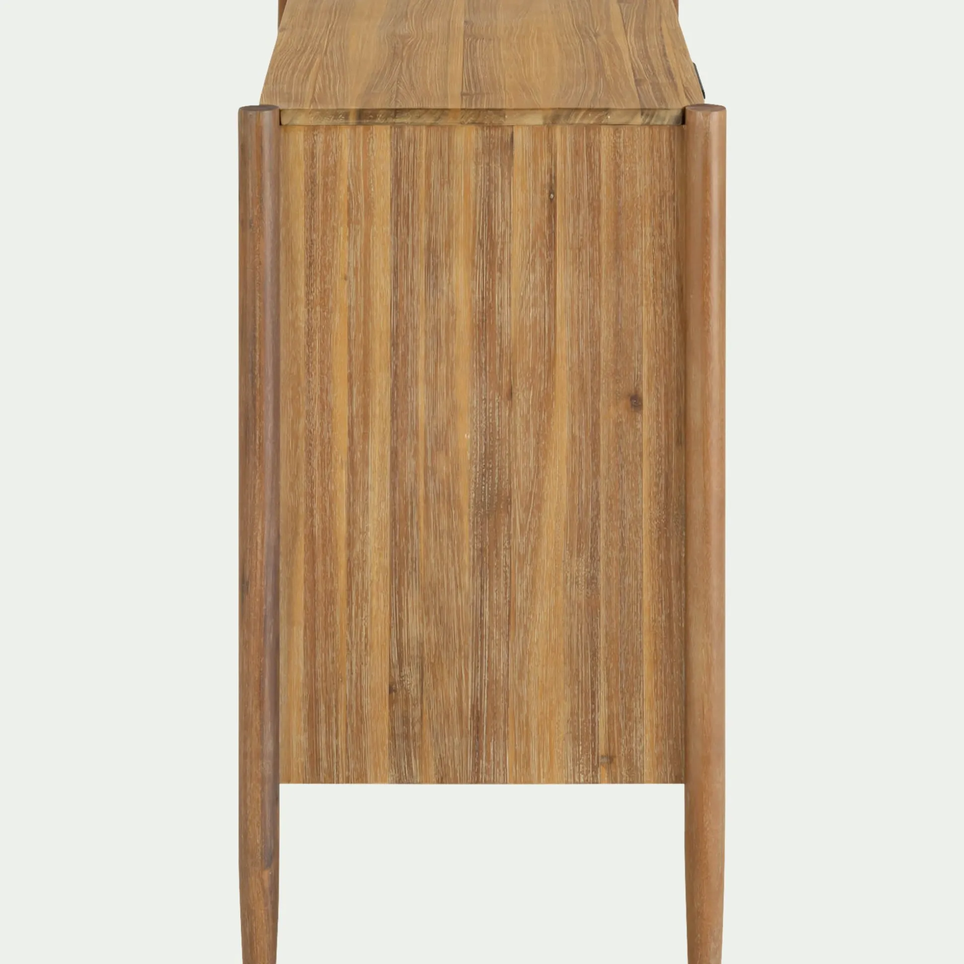 Commode 3 tiroirs en bois d'acacia massif - bois clair